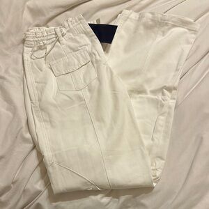 White Casual Pants